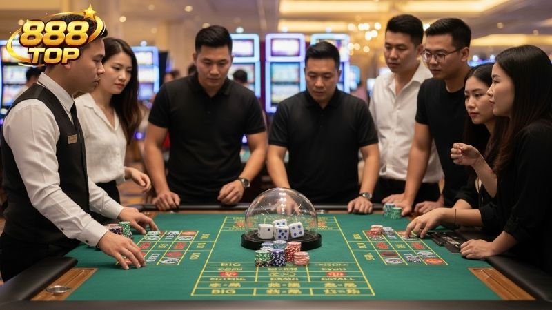 Tổng quan về sảnh Tài Xỉu (Sicbo) 888TOP thu hút người chơi